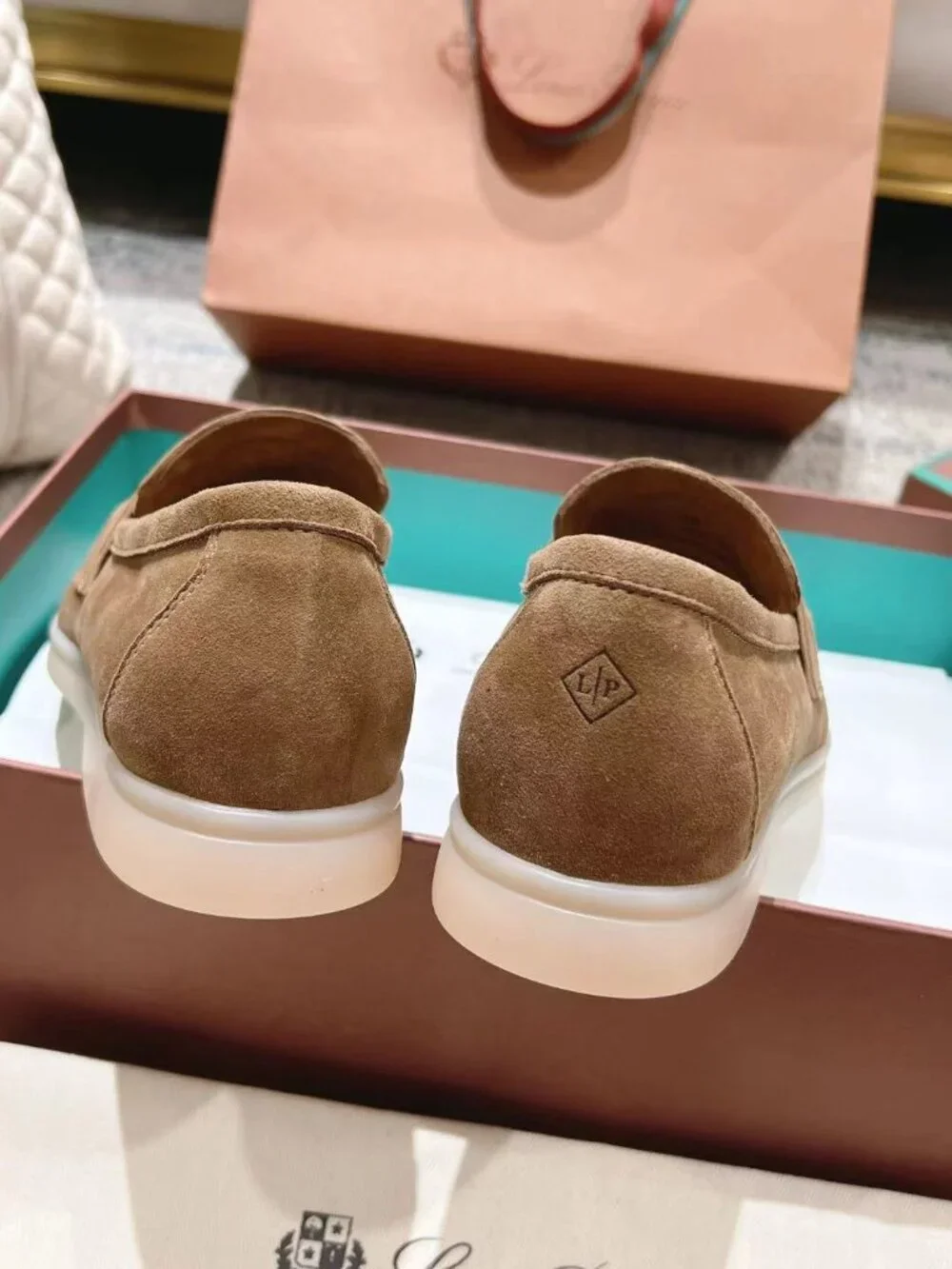 Summer Walk Taupe Suede Tassel Loafers